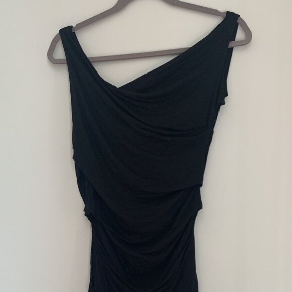 Vivienne Westwood Anglomania Black Asymmetric Drape Dress - Picture 6 of 8